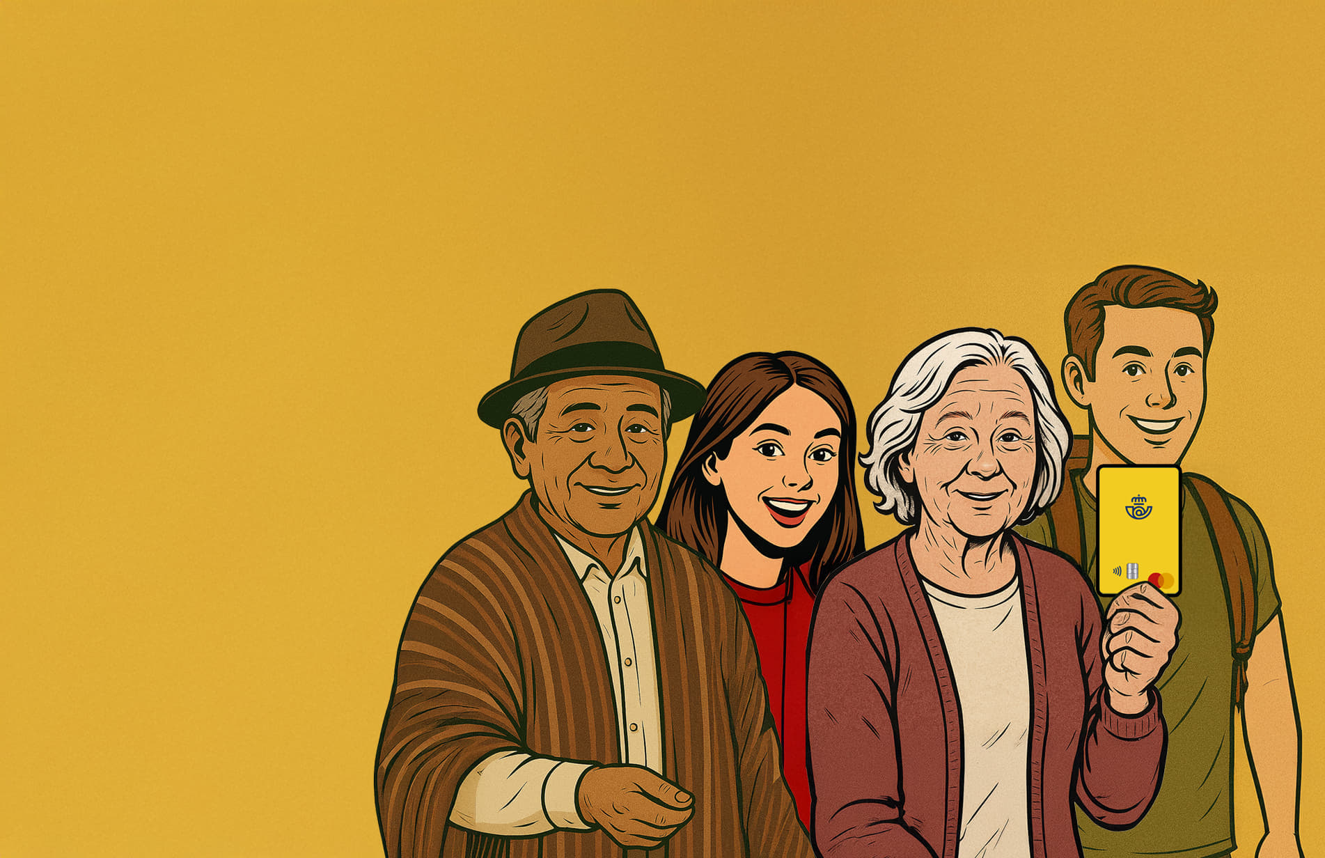 Una tarjeta, cuatro historias